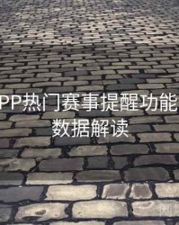 B体育APP热门赛事提醒功能全攻略｜数据解读