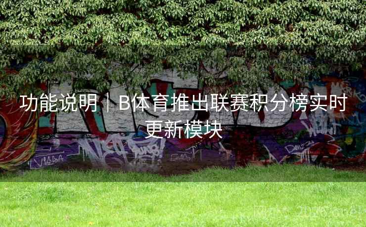 功能说明｜B体育推出联赛积分榜实时更新模块