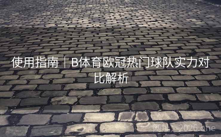 使用指南｜B体育欧冠热门球队实力对比解析