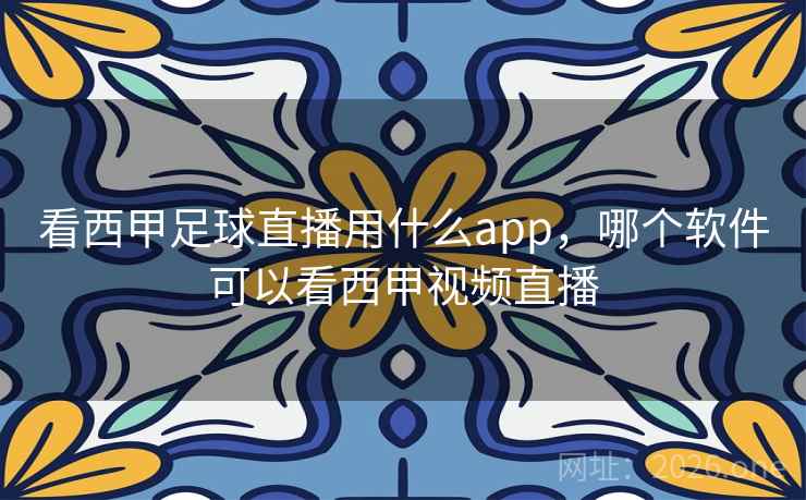 看西甲足球直播用什么app，哪个软件可以看西甲视频直播