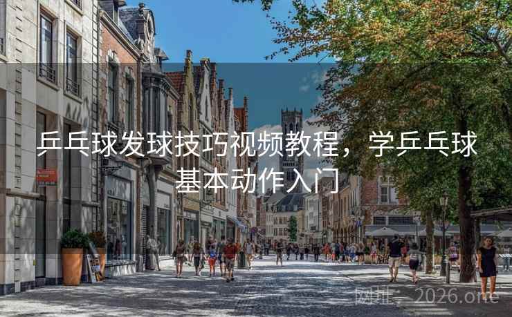 乒乓球发球技巧视频教程，学乒乓球基本动作入门
