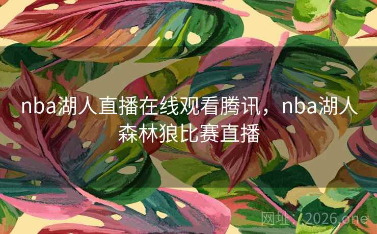 nba湖人直播在线观看腾讯，nba湖人森林狼比赛直播